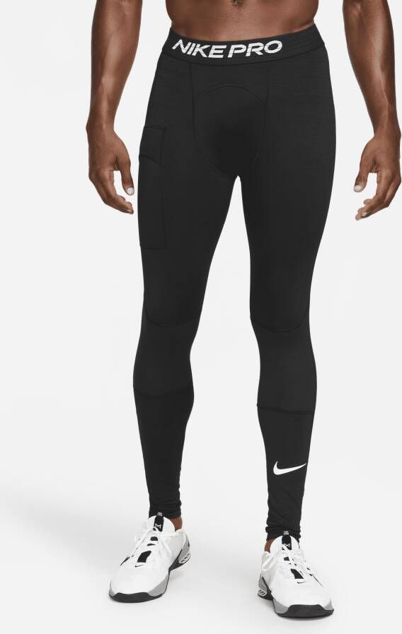 Nike Pro Warm Herentights Zwart