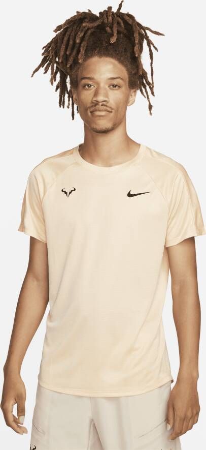 Nike Rafa Challenger Dri-FIT tennistop met korte mouwen voor heren Oranje