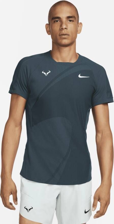 Nike Rafa Dri-FIT ADV tennistop met korte mouwen voor heren Groen