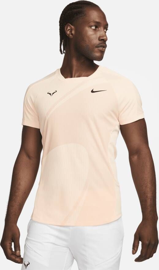 Nike Rafa Dri-FIT ADV tennistop met korte mouwen voor heren Oranje