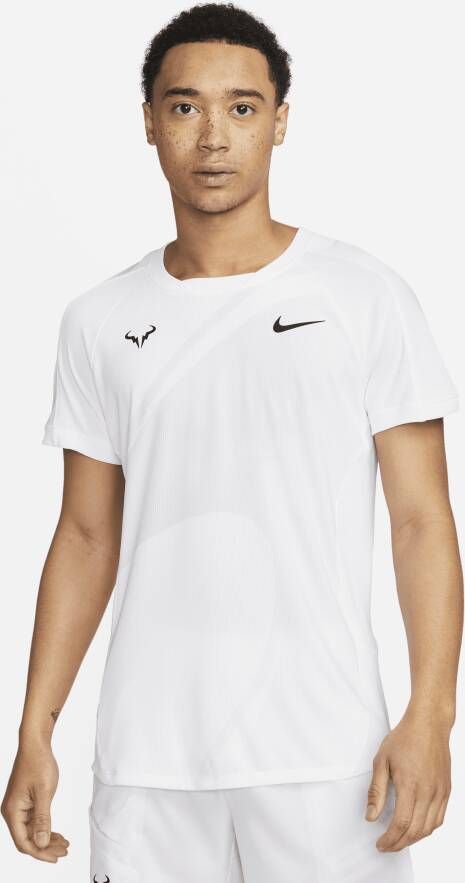 Nike Rafa Dri-FIT ADV tennistop met korte mouwen voor heren Wit
