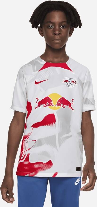 Nike RB Leipzig 2022 23 Stadium Thuis Dri-FIT voetbalshirt voor kids Wit