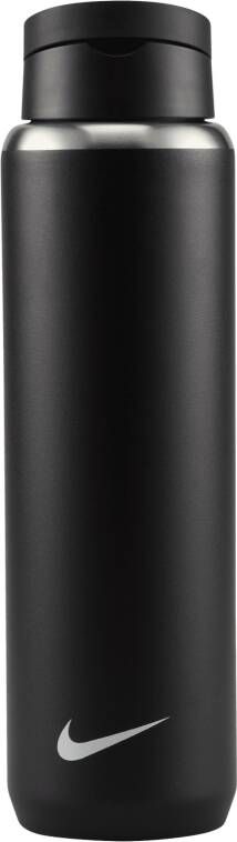 Nike Recharge Straw bidon van roestvrij staal (760 ml) Zwart