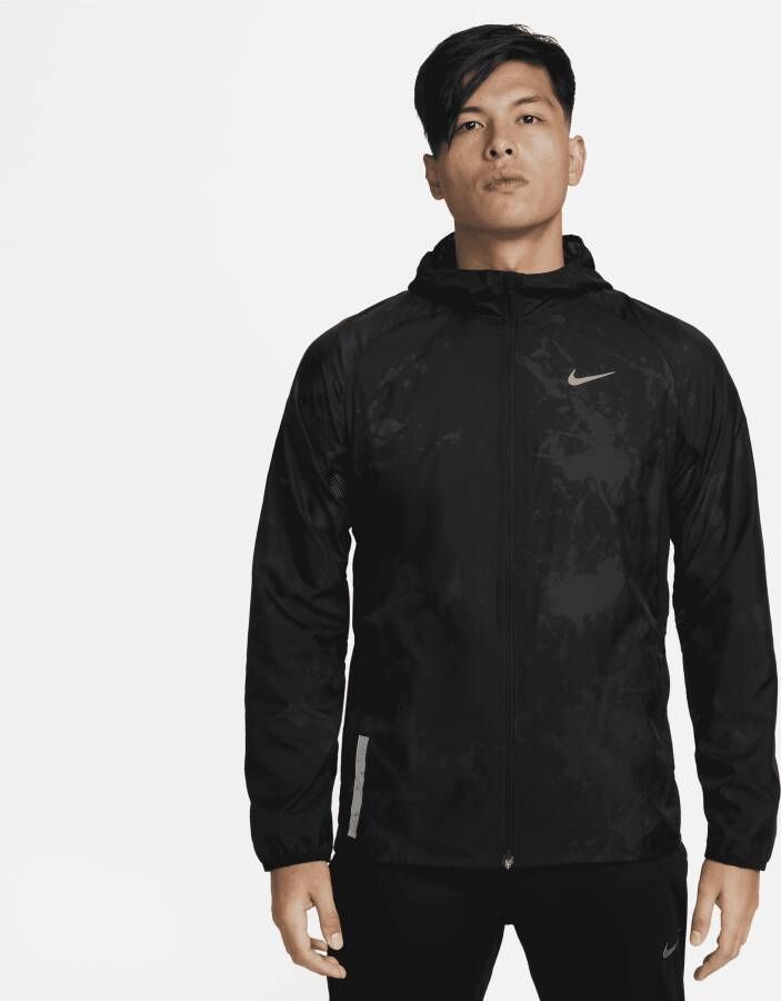 Nike Repel Run Division Hardloopjack voor heren Zwart
