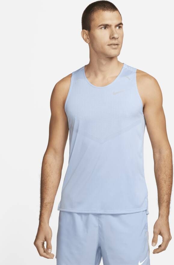Nike Rise 365 Dri-FIT hardlooptanktop voor heren Blauw