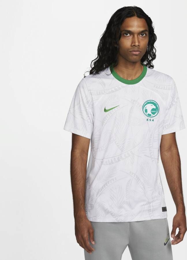 Nike Saoedi-Arabië 2022 23 Stadium Thuis Dri-FIT voetbalshirt voor heren Wit