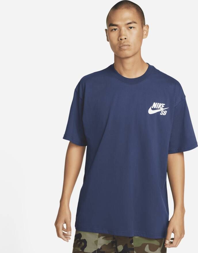 Nike SB Skateshirt met logo Blauw