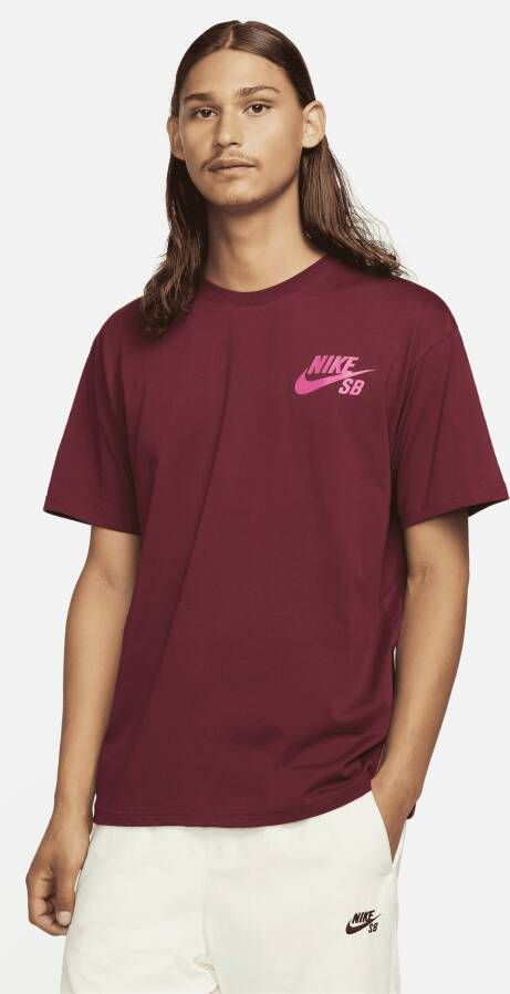 Nike SB Skateshirt met logo Rood