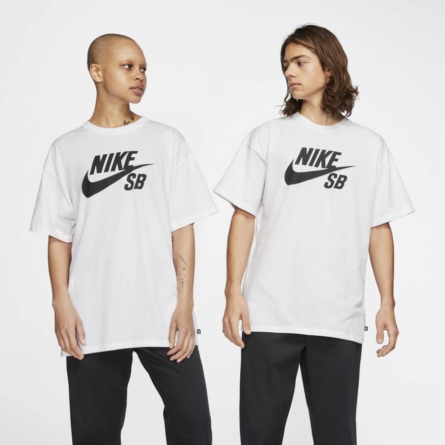 Nike SB Skateshirt met logo Wit