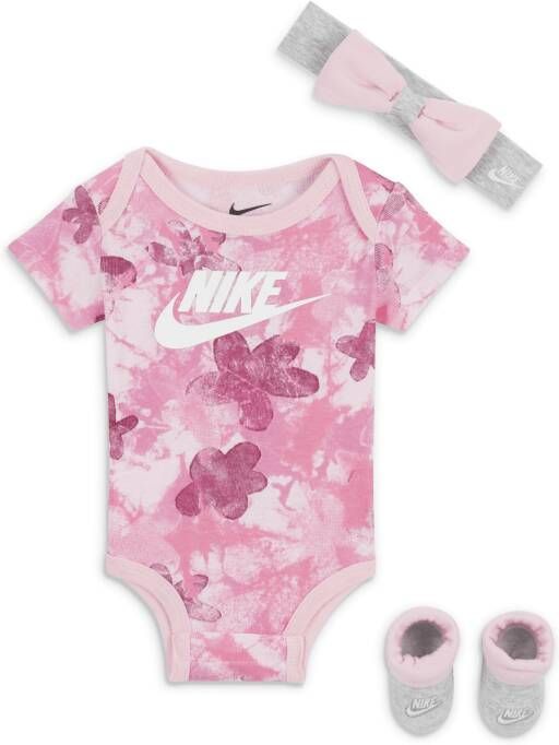 Nike Sci Dye 3-Piece Boxed Set driedelige babyset Roze