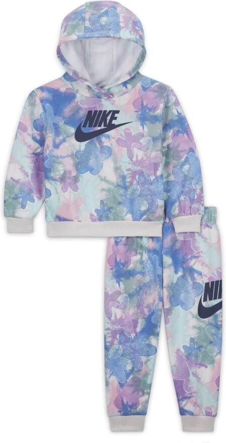 Nike Sci-Dye Club Fleece Set tweedelige babyset met hoodie Blauw