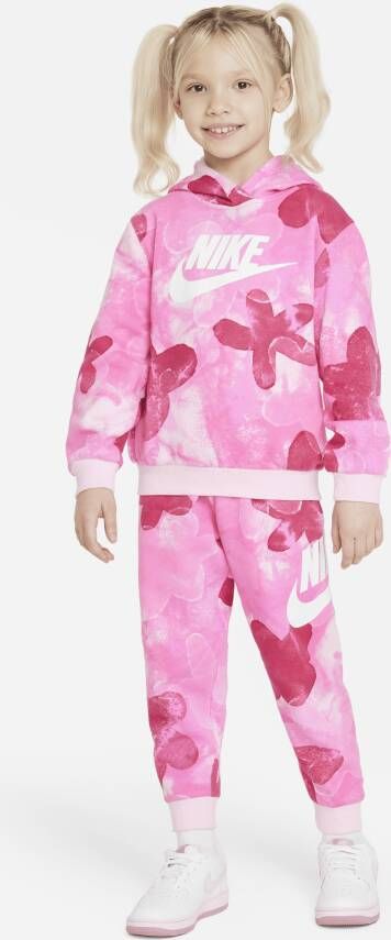 Nike Sci-Dye Club Fleece Set tweedelige hoodieset voor kleuters Roze