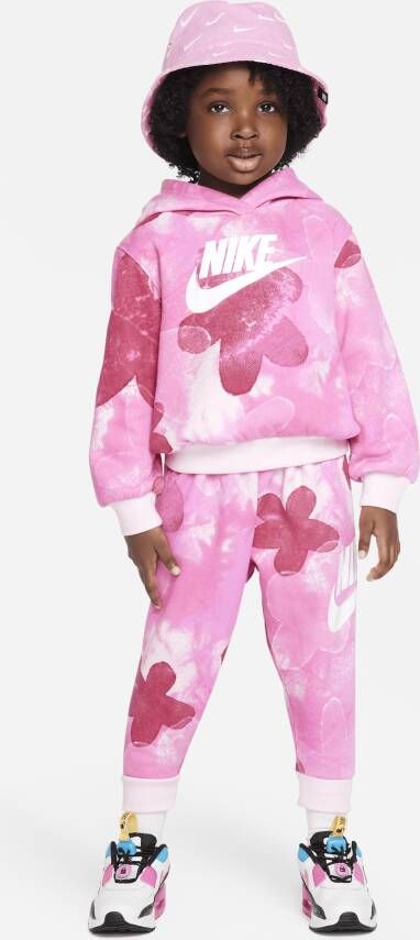 Nike Sci-Dye Club Fleece Set tweedelige hoodieset voor peuters Roze