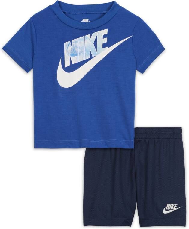 Nike Set met T-shirt en shorts voor baby's (12-24 maanden) Blauw