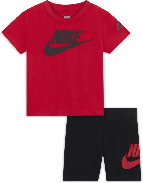 Nike Set met T-shirt en shorts voor baby's (12-24 maanden) Zwart