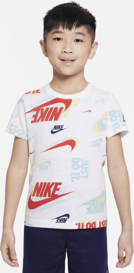 Nike Shine Pack T-shirt met print voor kleuters Wit