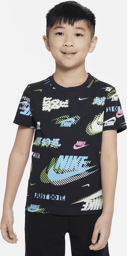 Nike Shine Pack T-shirt met print voor kleuters Zwart