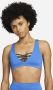Nike Sneakerkini Bikinitop met diepe hals Blauw - Thumbnail 1