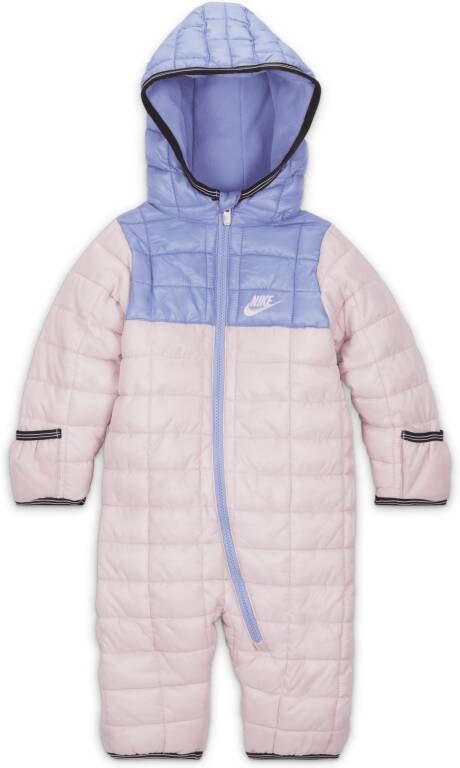 Nike snowsuit met kleurblokken voor baby's (0-12 maanden) Roze