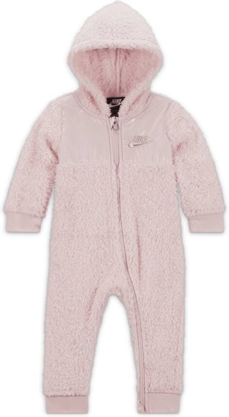 Nike Soft and Cozy Hooded Coverall voor baby's (12-24 maanden) Roze