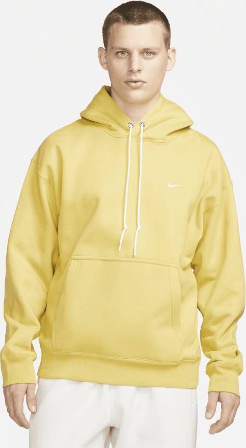 Nike Solo Swoosh Fleecehoodie voor heren Geel