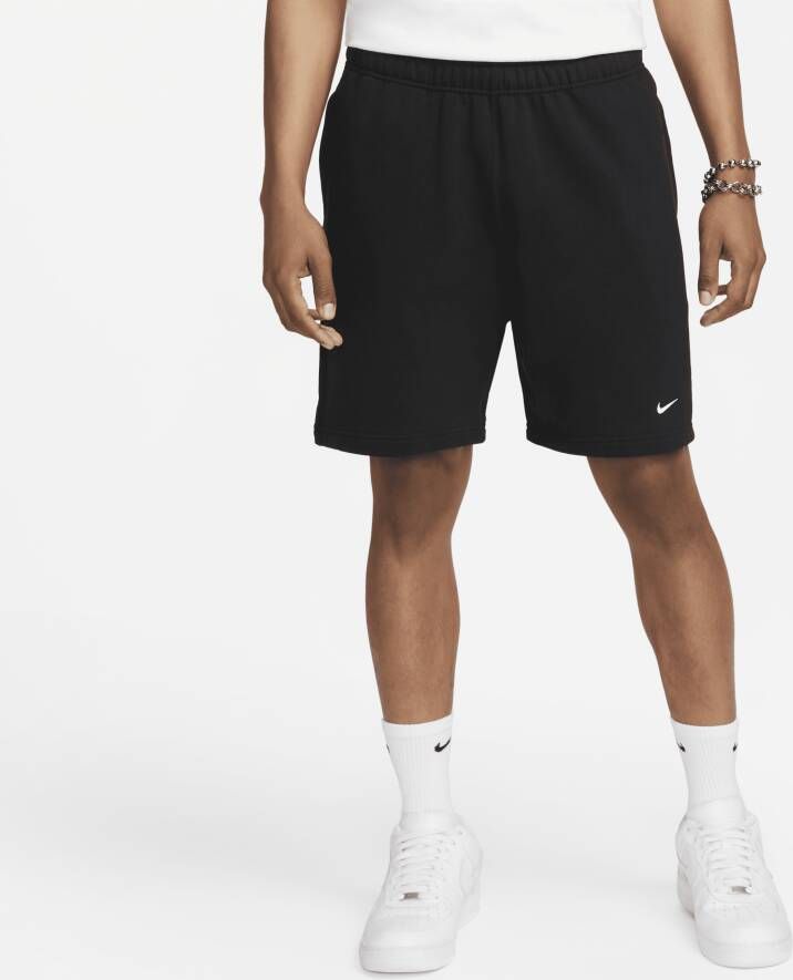Nike Solo Swoosh herenshorts van sweatstof Zwart