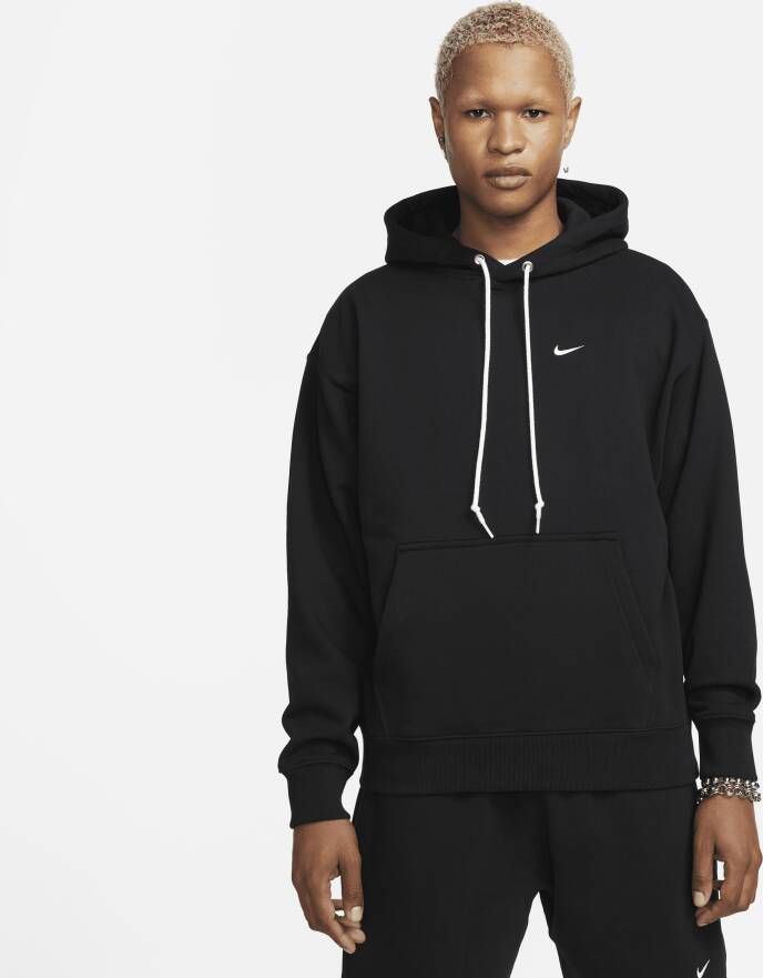 Nike Solo Swoosh hoodie van sweatstof voor heren Zwart