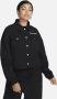 Nike Sportswear Air oversized kort damesjack Zwart - Thumbnail 1