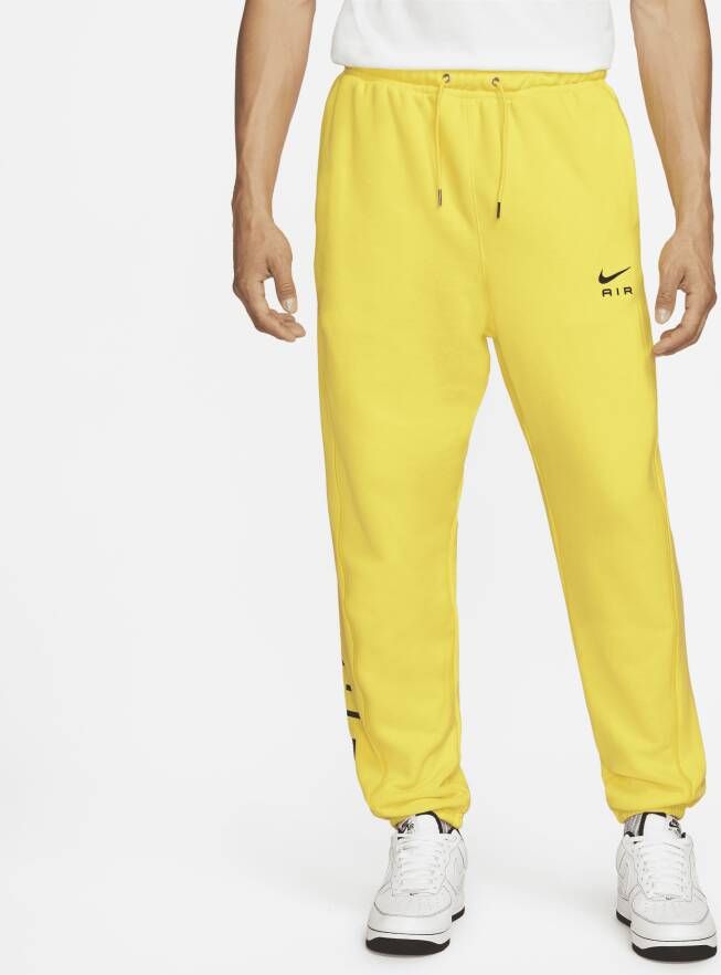 Nike Sportieve Lichtgewicht Trainingsbroek Geel Zwart Yellow Heren