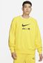 Nike Sportswear Air Herentop van sweatstof met ronde hals Geel - Thumbnail 1