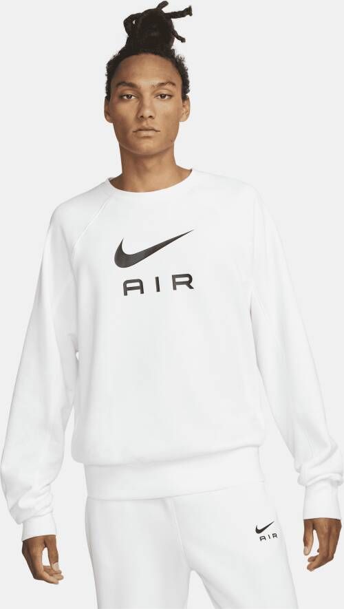 Nike Lichtgewicht Crewneck Sweatshirt Air French Terry White Heren