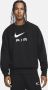 Nike Sportswear Air Herentop van sweatstof met ronde hals Zwart - Thumbnail 1
