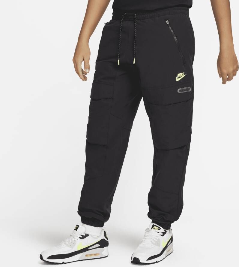 Nike Sportswear Air Max Geweven cargobroek voor heren Zwart