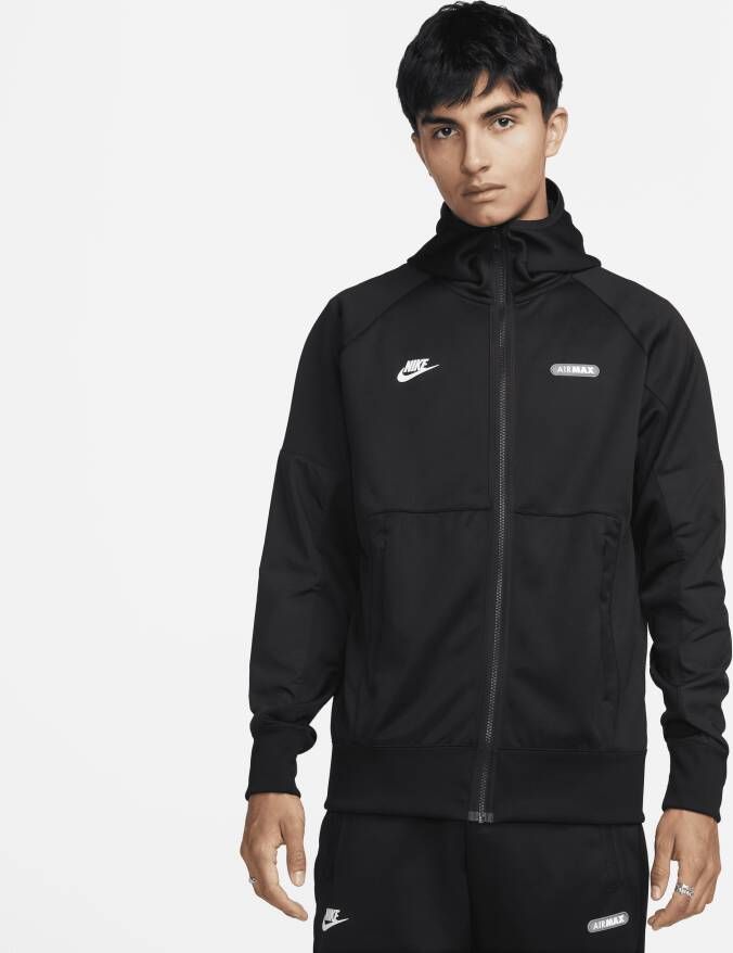 Nike Sportswear Air Max Hoodie met rits voor heren Zwart