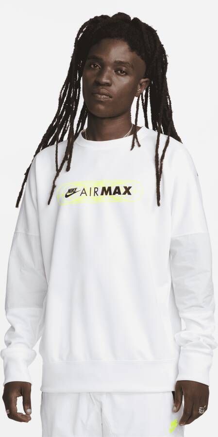 Nike Sportswear Air Max Sweatshirt met ronde hals voor heren Wit