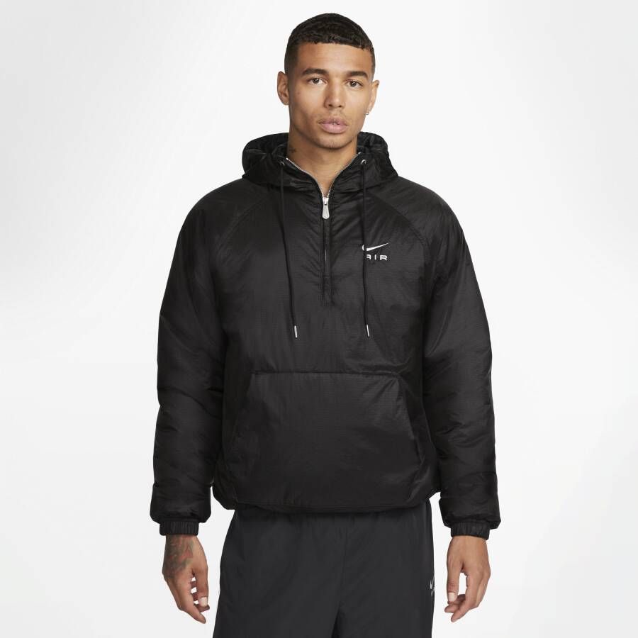 Nike Sportswear Air Men's 1 2-zip Winterized Jacket Pufferjassen Kleding black white maat: XL beschikbare maaten:S M L XL