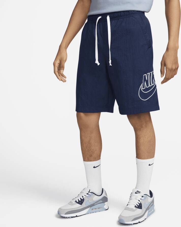 Nike Sportswear Alumni Geweven flowshorts voor heren Blauw