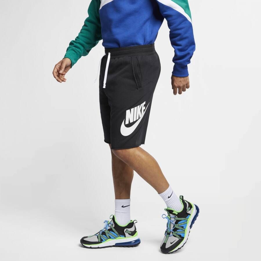 Nike Sportswear Alumni Herenshorts van sweatstof Zwart