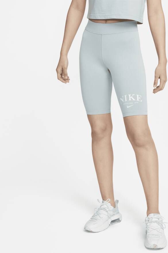 Nike Sportswear Bikeshorts met halfhoge taille voor dames Grijs