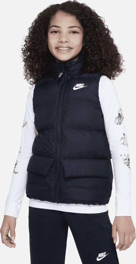 Nike Sportswear Bodywarmer met synthetische vulling voor kids Zwart