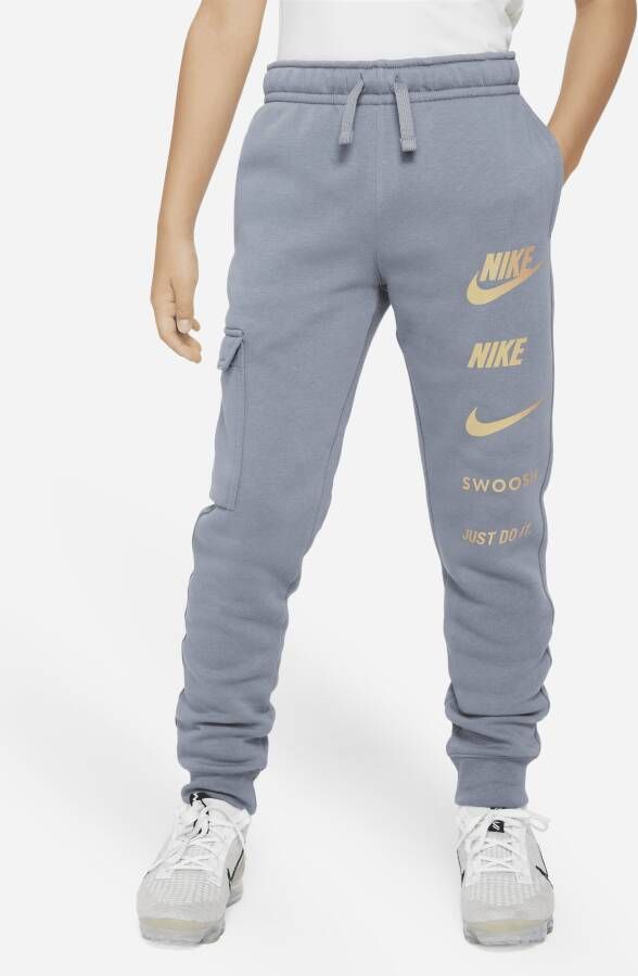 Nike Sportswear Cargobroek van fleece voor jongens Grijs