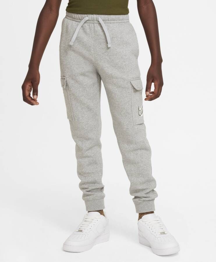 Nike Sportswear Cargobroek van fleece voor jongens Grijs