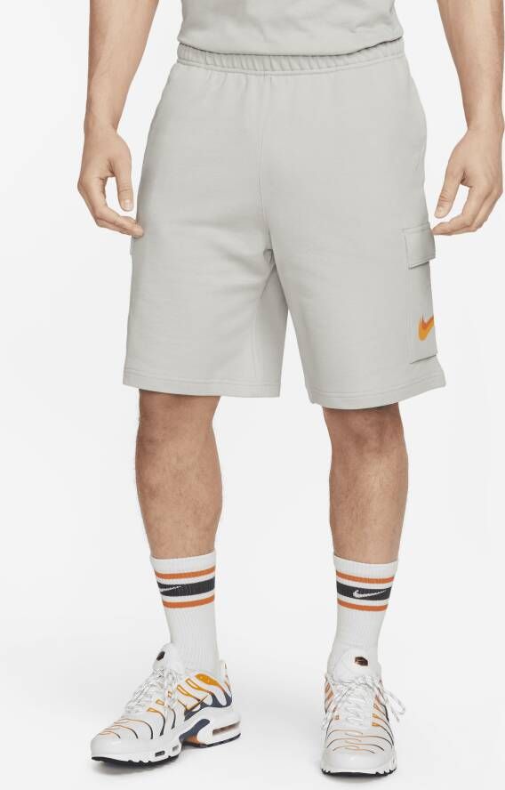 Nike Sportswear cargoshorts van sweatstof voor heren Grijs