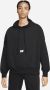 Nike Ruimvallende Terry Hoodie met Swoosh Logo Zwart Dames - Thumbnail 1