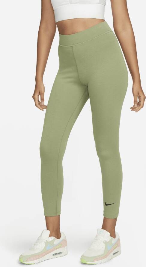 Nike Sportswear Classics 7 8-legging met hoge taille voor dames Groen