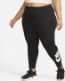 Nike Sportswear Classics legging met graphic en hoge taille voor dames (Plus Size) Zwart - Thumbnail 1