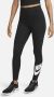 Nike Sportswear Classics legging met hoge taille en graphic voor dames Zwart - Thumbnail 1