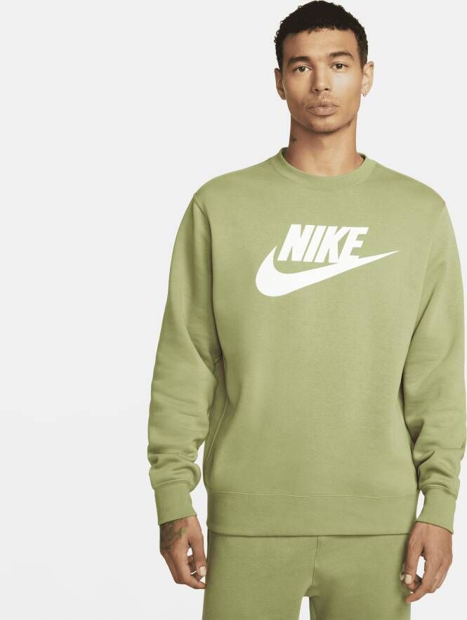 Nike Sportswear Club Fleece Herenshirt met ronde hals en graphic Groen
