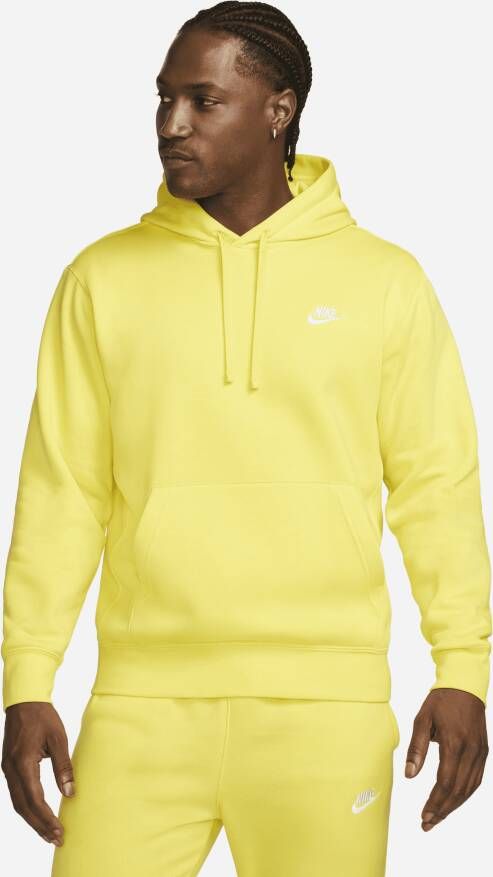 Nike Gele Hoodie met Iconisch Logo Yellow Heren