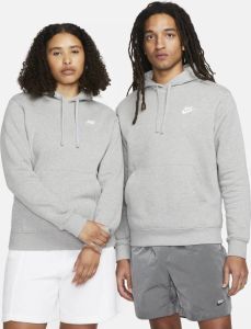 Nike Club fleece pullover hoodie Grijs Heren